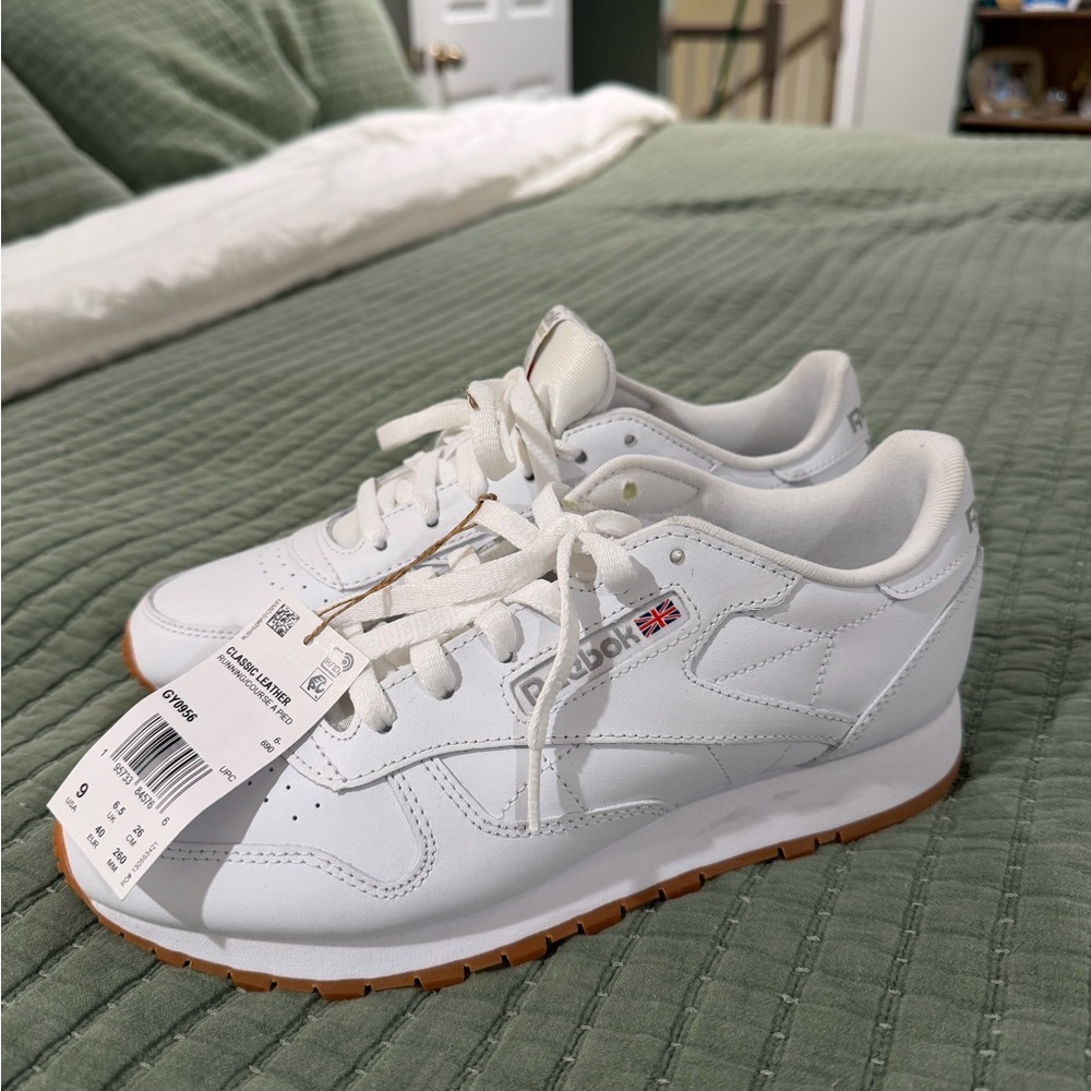 Reebok Women's White Leather Sneakers